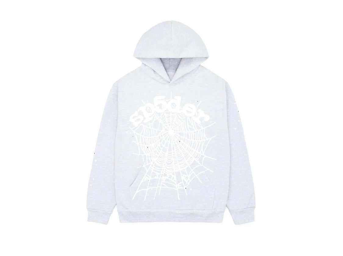 Sp5der OG Web Hoodie Heather Grey