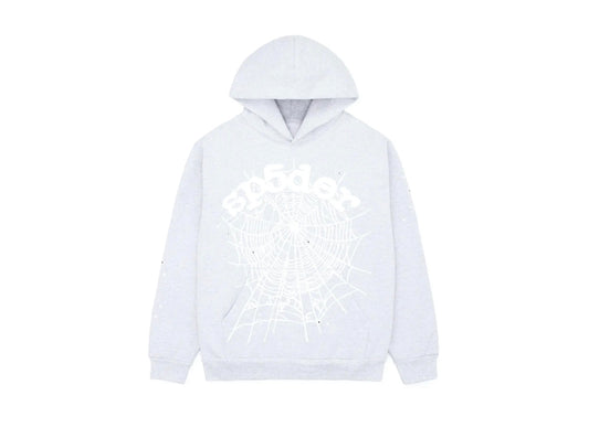 Sp5der OG Web Hoodie Heather Grey