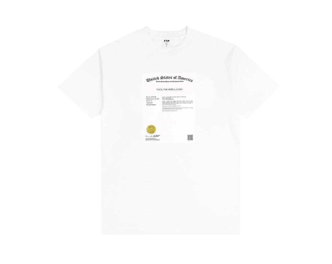 FTP Trademark Tee White