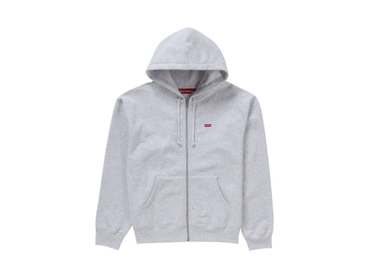 Supreme Small Box Zip Up Hooded Sweatshirt Ash Grey