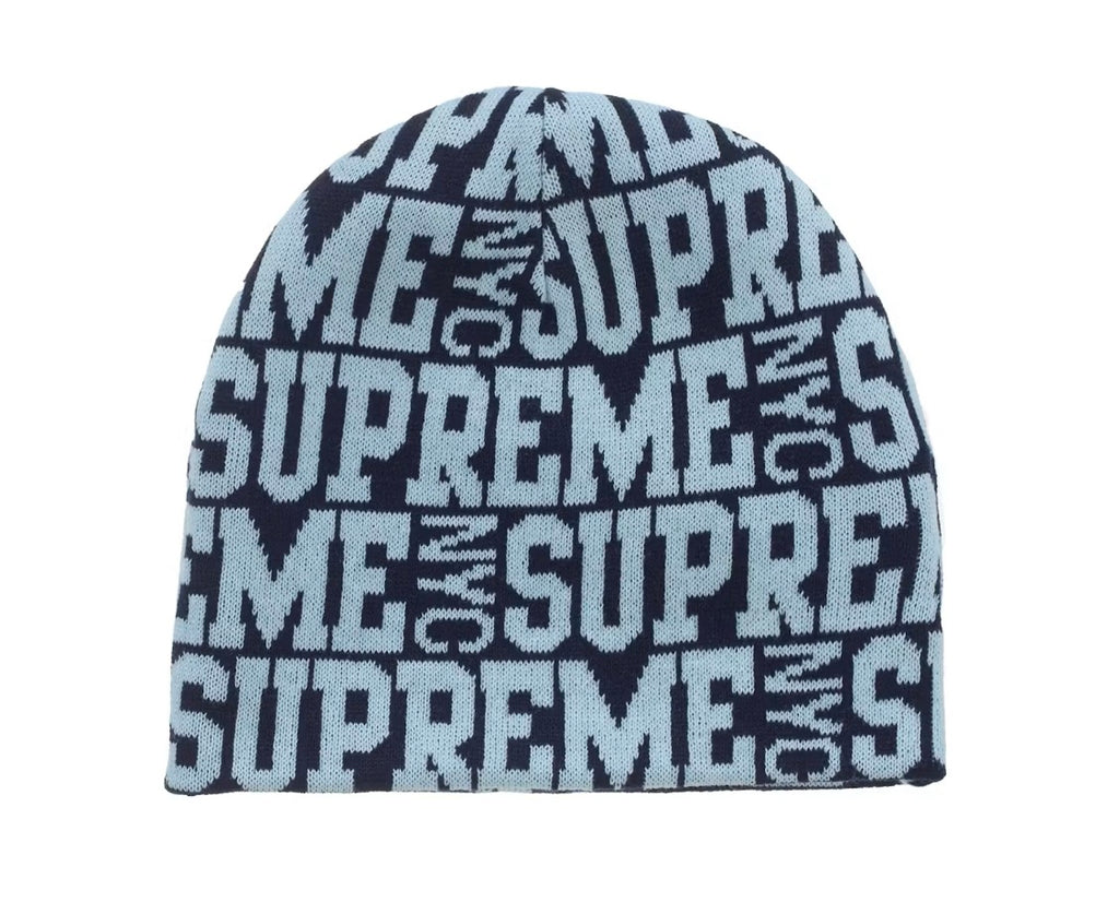 Supreme Reversible Camo Beanie Blue