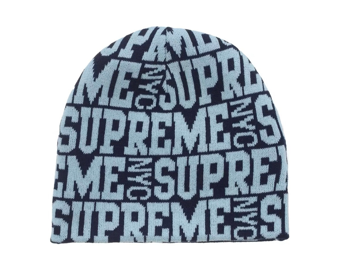 Supreme Reversible Camo Beanie Blue