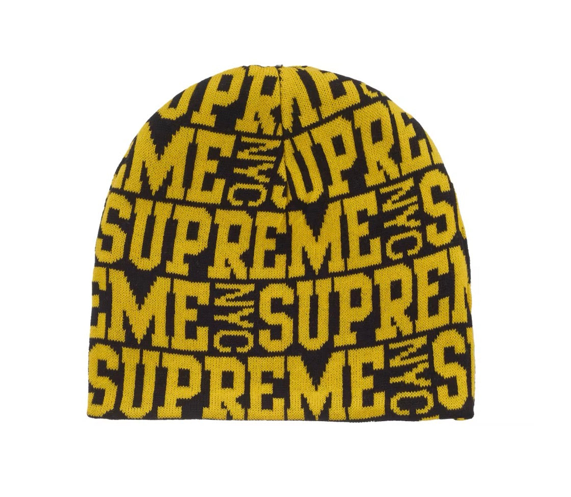 Supreme Reversible Camo Beanie Black