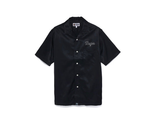 Bape Japan Culture Open Collar Shirt Black