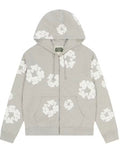Denim Tears Cotton Wreath Zip Hoodie Grey