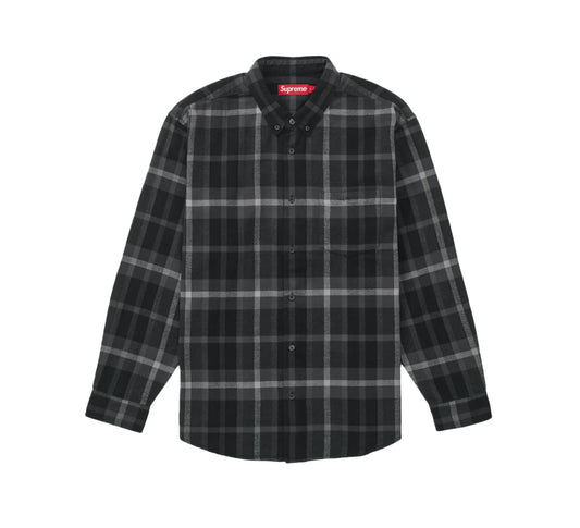 Supreme Plaid Flannel Shirt Black
