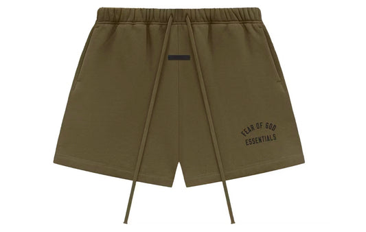 Fear of God Essentials Fleece Soccer Short Olive
