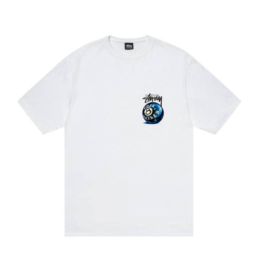 Stussy x BornxRaised 8 Ball Tee White