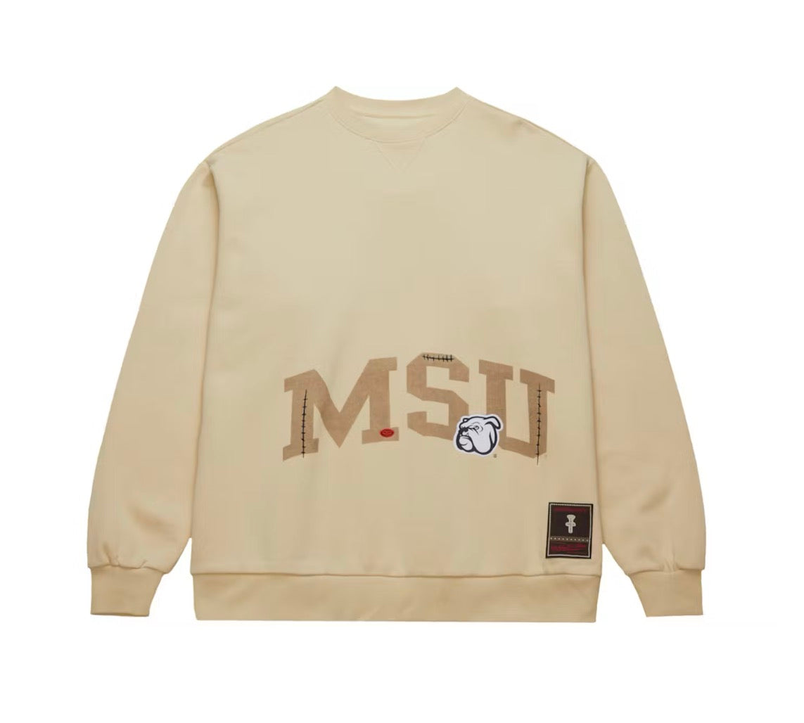 Travis Scott x Mitchell & Ness Mississippi State Bulldogs Pullover Sweatshirt