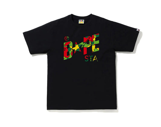 Bape Camo Bape Sta Logo Tee Black/Multi