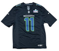Nike Smith-Njigba Seattle Seahawks Super Bowl LX Patch Jersey Black