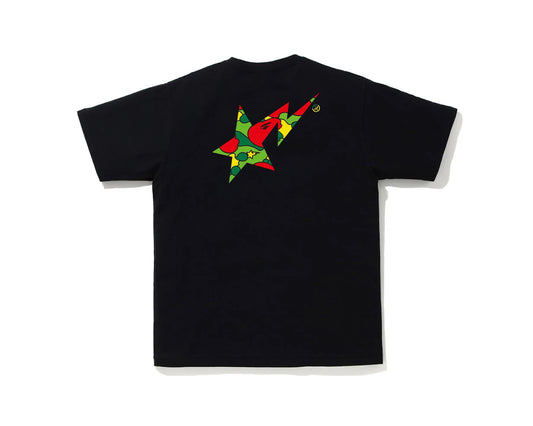 Bape Camo Bape Sta Logo Tee Black/Multi