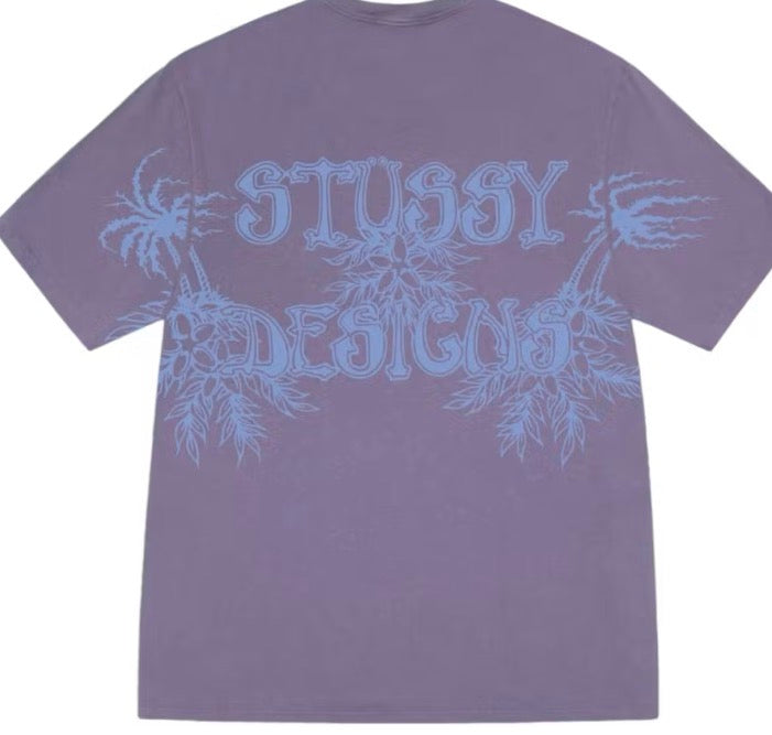 Stussy Wes Palms Pigment dyed Grape Tee (Men’s)
