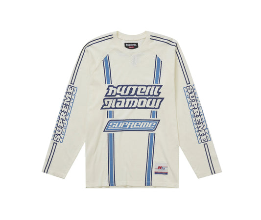Supreme Hysteric Glamour Mesh L/S Top White