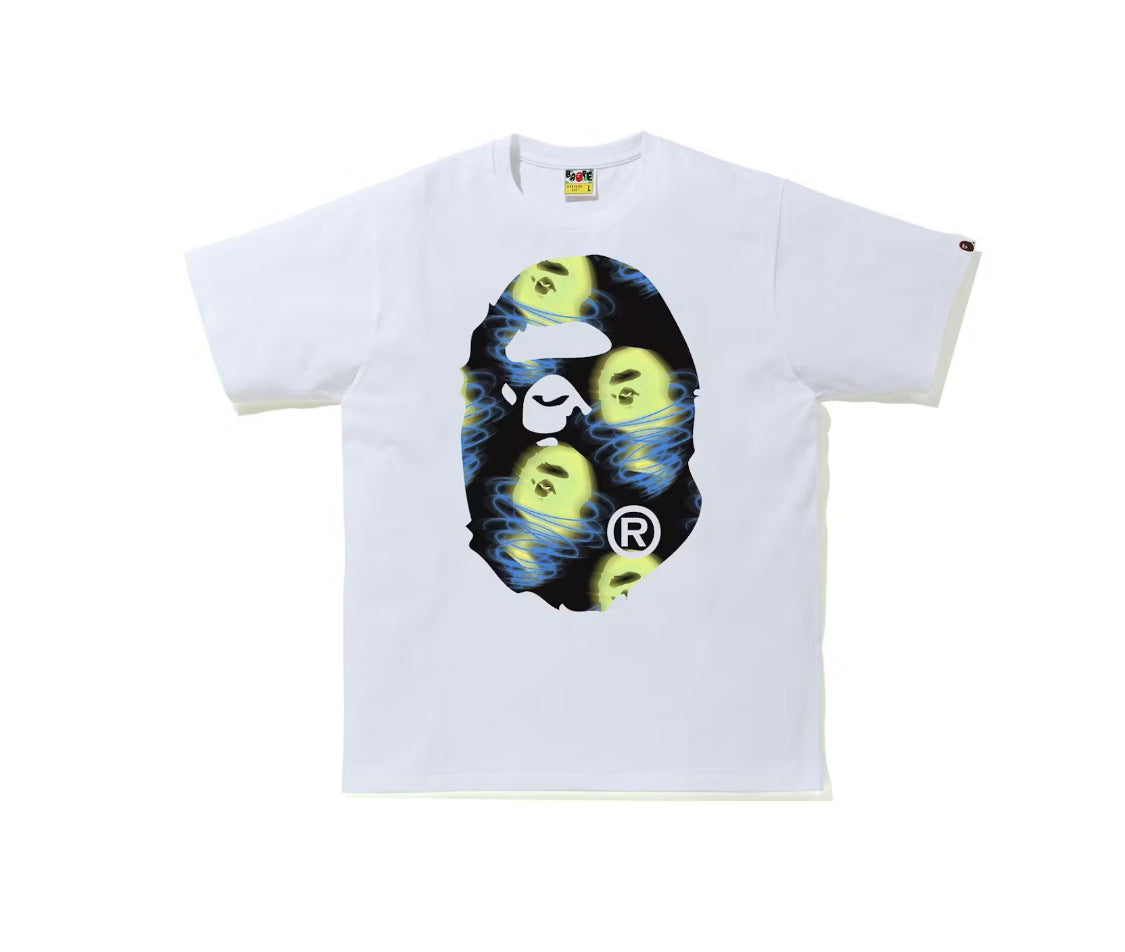 Bape Storm Big Ape Head Tee White/Black