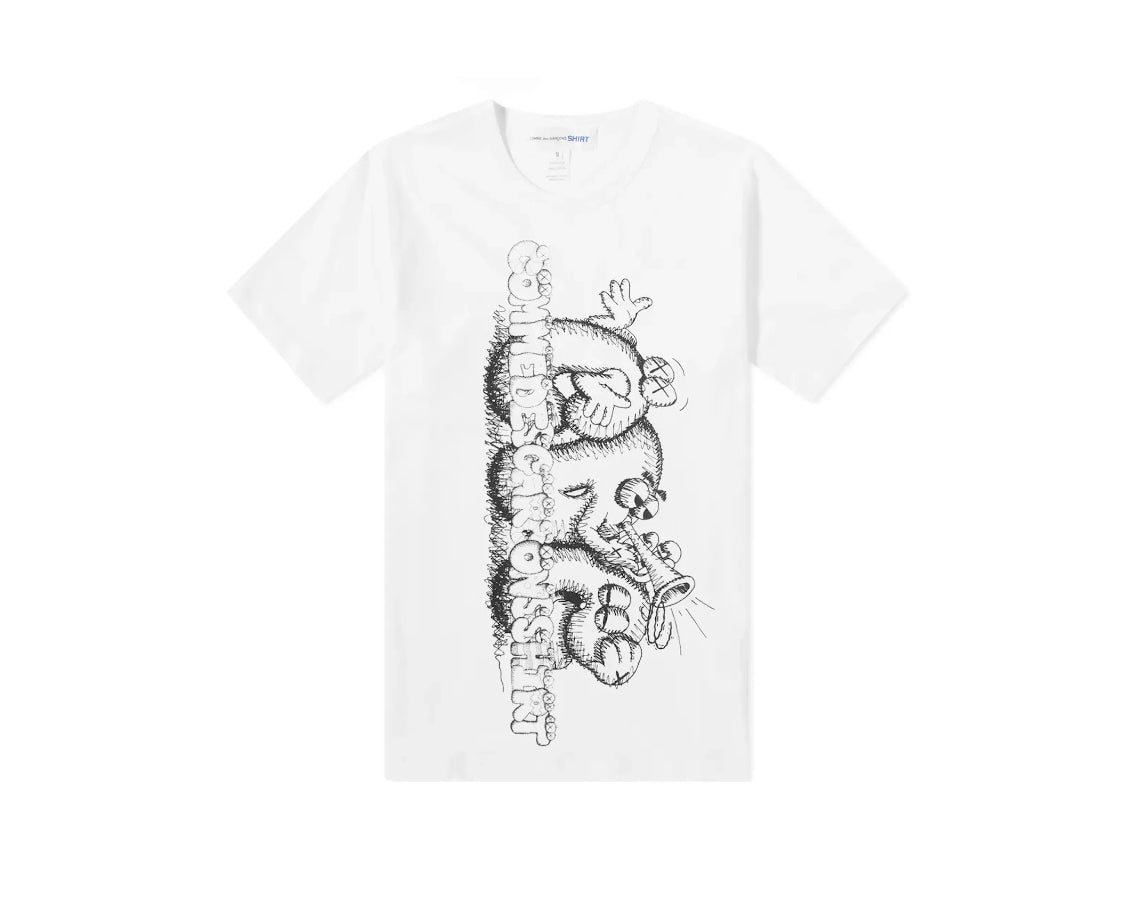 Comme Des Garcons x KAWS Tee White