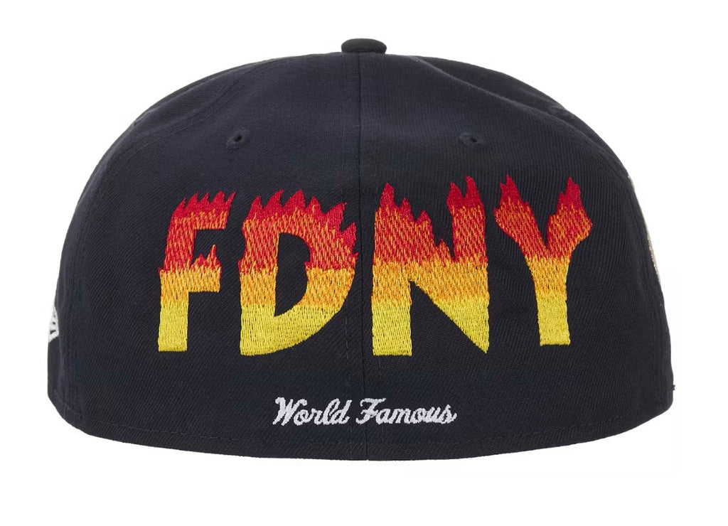 Supreme FDNY Box Logo New Era 59Fifty Fitted Cap Navy