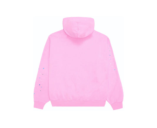 Sp5der OG Web Hoodie Pink