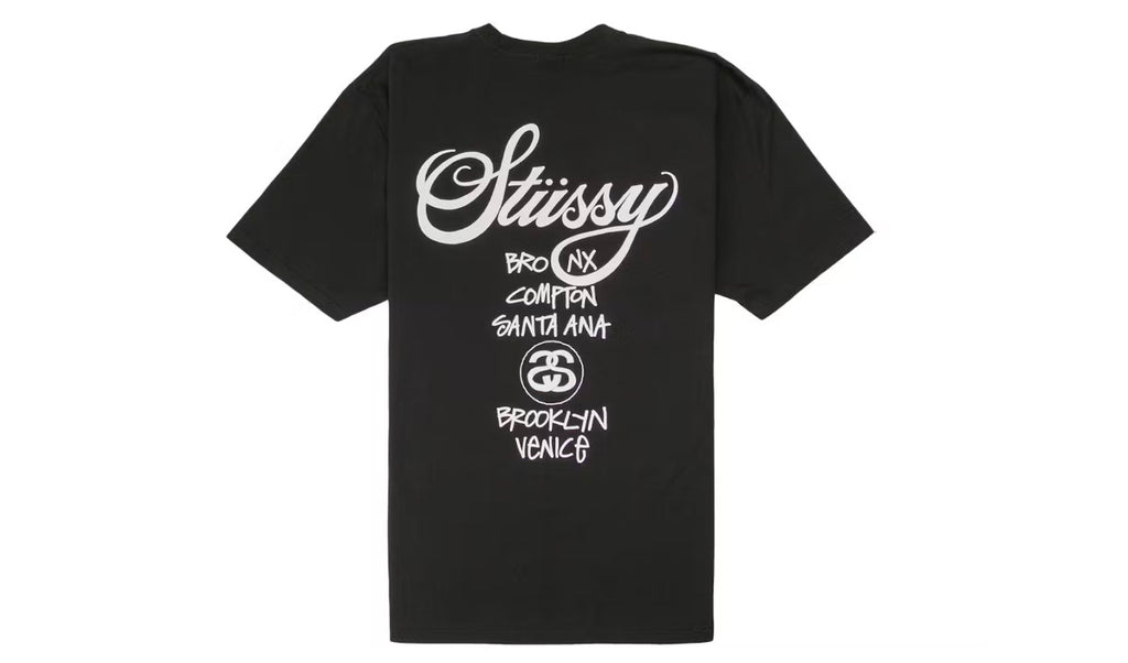 Stussy World Tour Tee Black