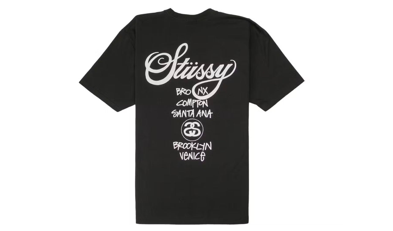 Stussy World Tour Tee Black