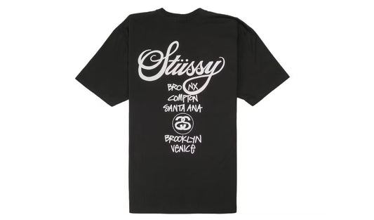 Stussy World Tour Tee Black