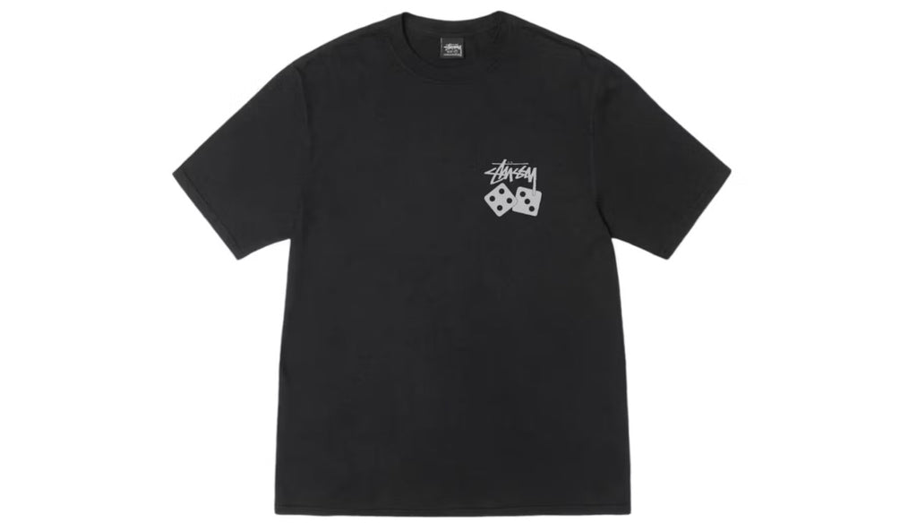 Stussy Dice Pigment Dyed Tee Black
