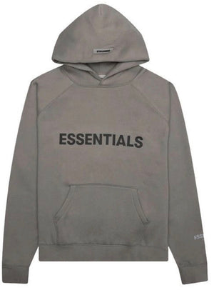 Fear Of God Essentials Applique Hoodie Charcoal