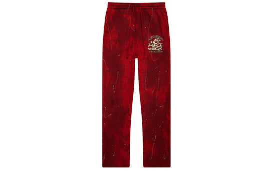 Hellstar Sports Tie Dye Sweatpants Red