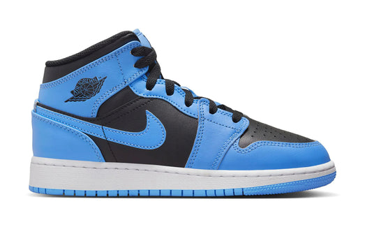 Jordan 1 Mid University Blue Black (PS)
