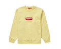 Supreme Box Logo Crewneck FW22 Pale Yellow