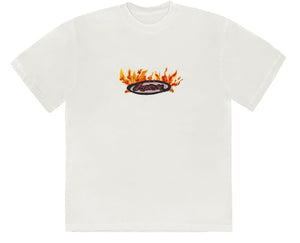Travis Scott Cactus Jack Flame Tee White
