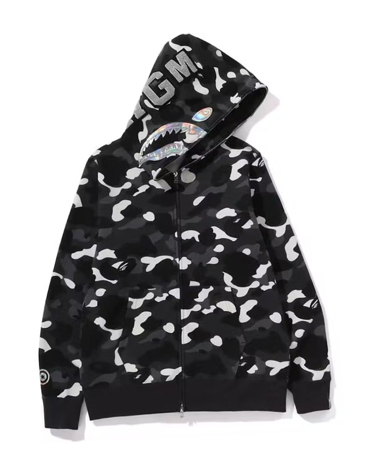 Bape City Shark Full Zip Hoodie (SS24) Black
