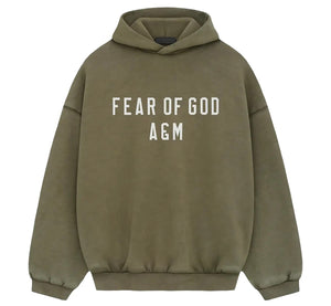 Fear of God Essentials Heavy Fleece Hoodie Military