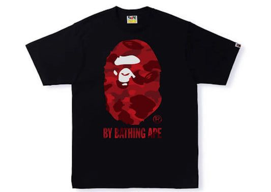 Bape Color Camo By Bathing Ape Tee SS22 Black Red