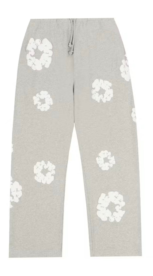 Denim Tears Cotton Wreath Baggy Sweatpants Grey