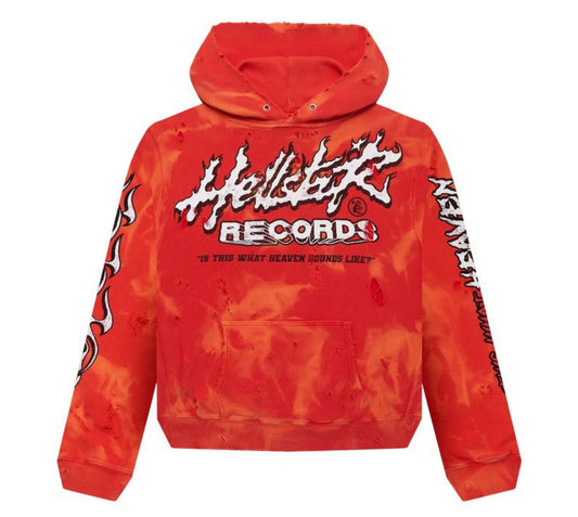 Hellstar Records Pullover Hoodie Lava