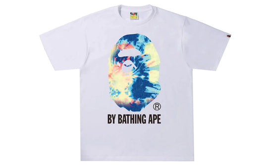 Bape Tie Dye By Bathing Ape Tee White Multi
