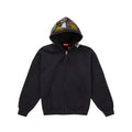 Supreme Patches Zip Up Hooded Sweatshirt Black