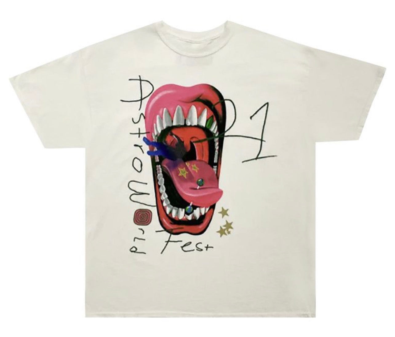 Cactus Jack by Travis Scott Mouth Tee
