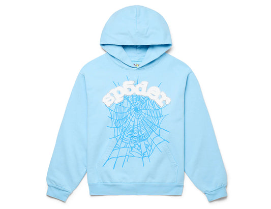 Sp5der Web Hoodie Sky Blue