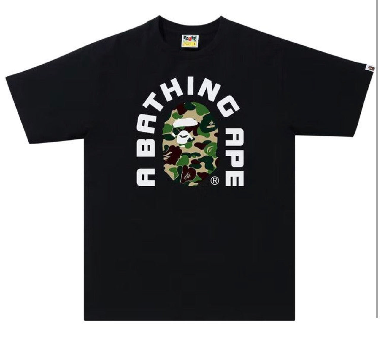 Bape ABC Camo College Tee SS20 Black Green