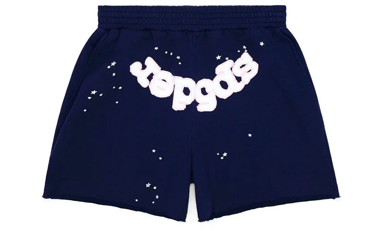 Sp5der OG Web Logo Sweat Short Navy