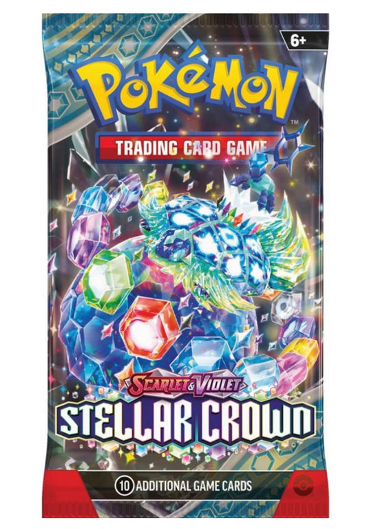 Pokemon TCG: Scarlet & Violet Stellar Crown Booster Pack 1PK