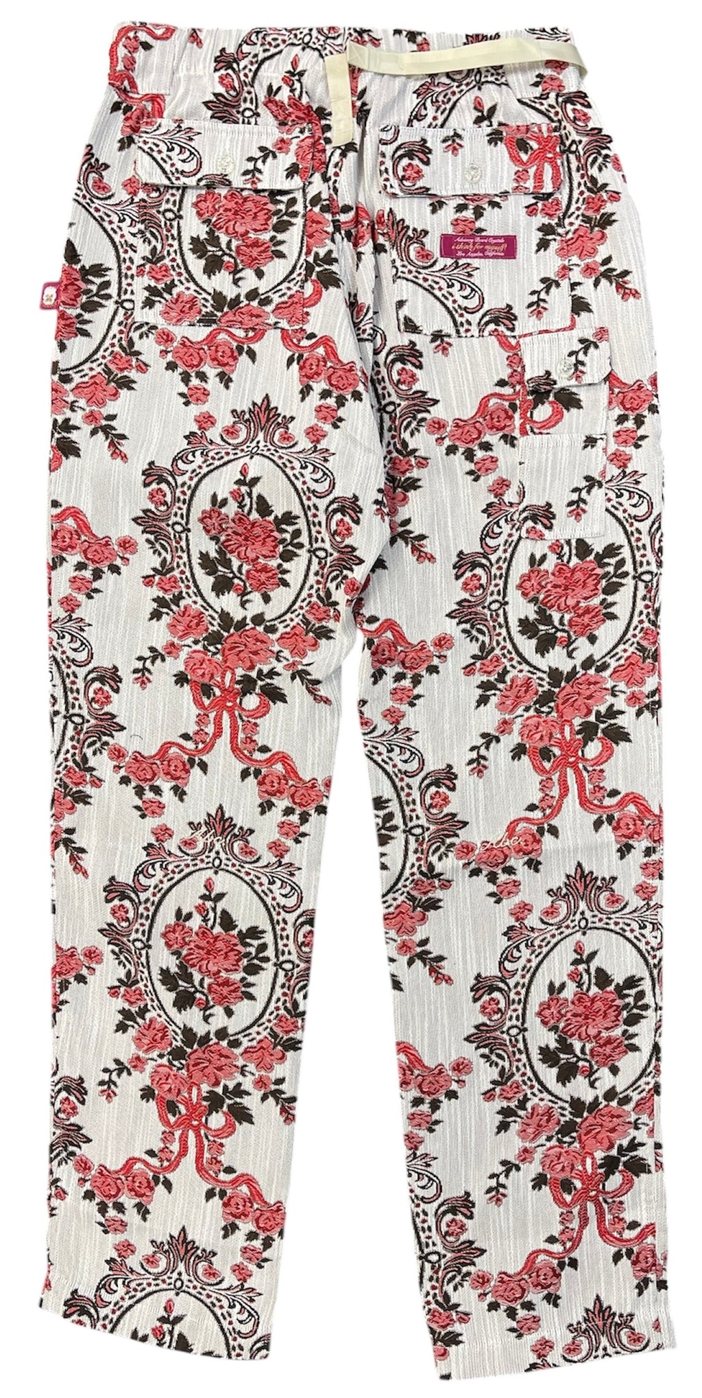 Advisory Board Crystals Floral Jacquard Pants SS24 Red