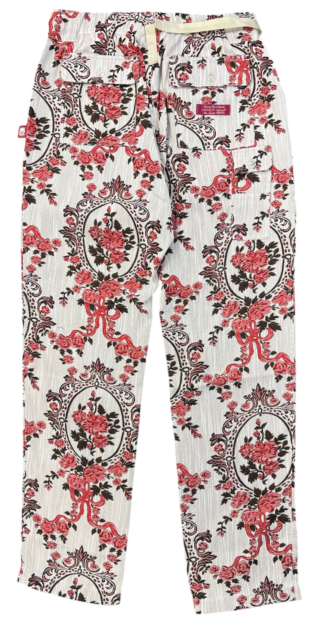 Advisory Board Crystals Floral Jacquard Pants SS24 Red