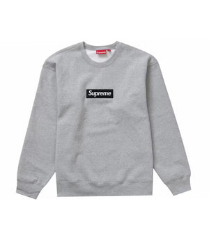 Supreme Box Logo Crewneck Heather Grey (FW22)