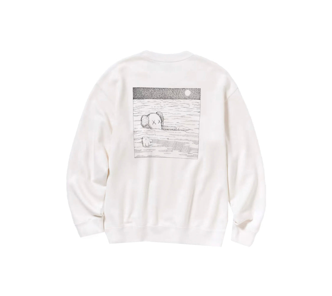 KAWS x Uniqlo Longsleeve Sweatshirt Off White