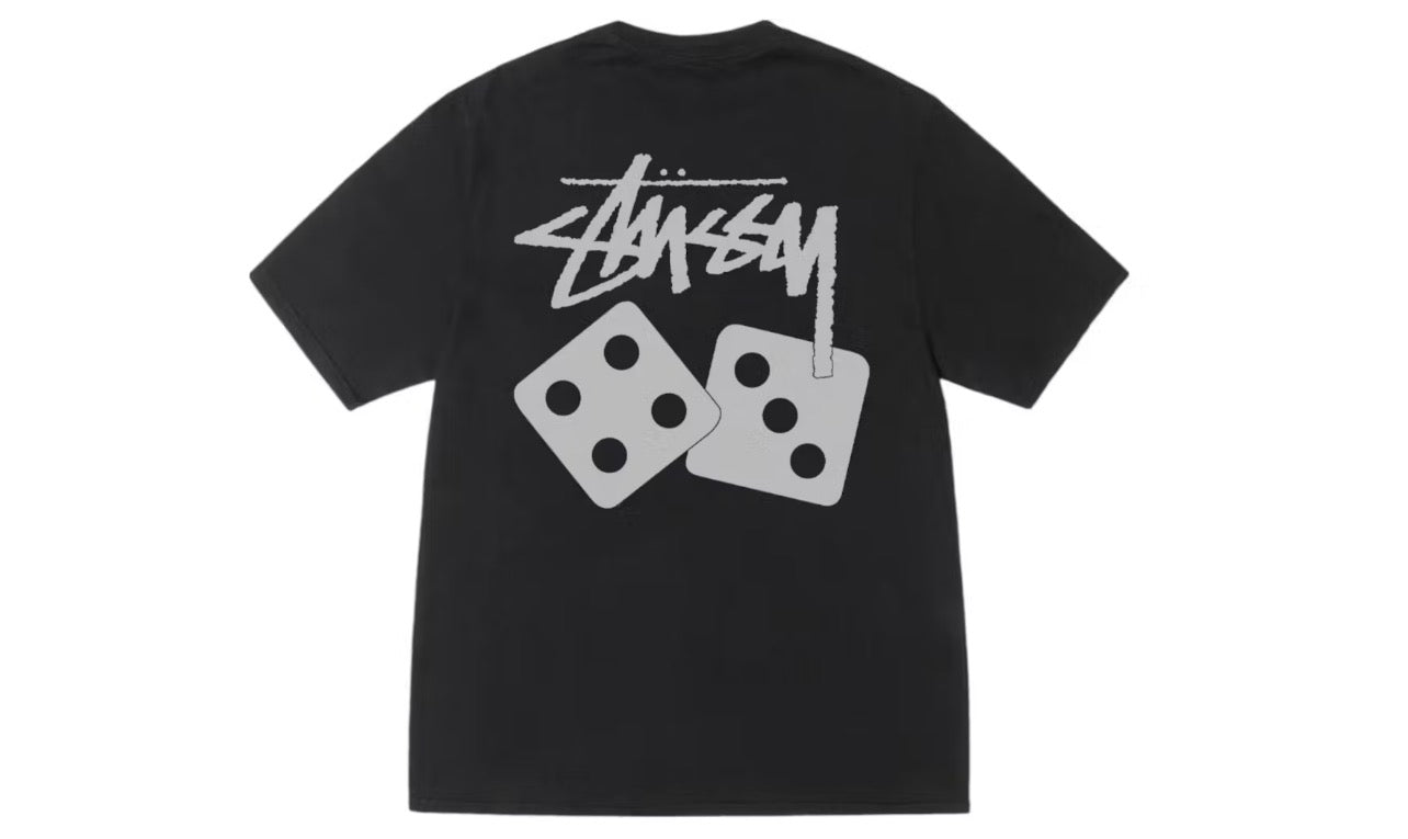 Stussy Dice Pigment Dyed Tee Black