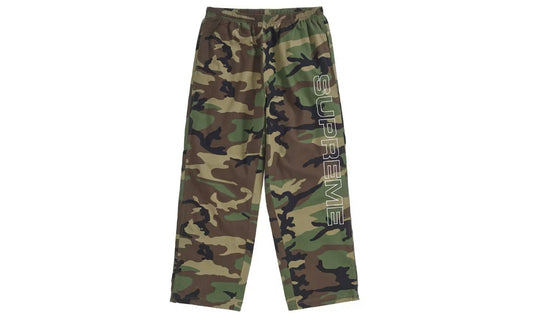 Supreme Spellout Embroidered Ripstop Track Pant Woodland Camo