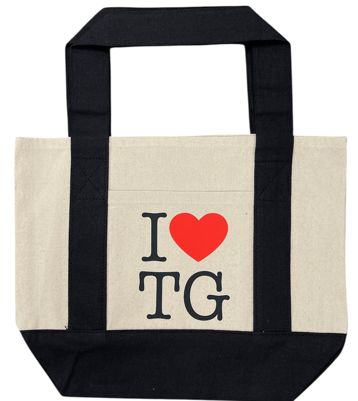 I ❤️ TG Traveler Tote Bag Cream